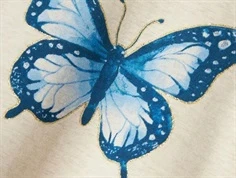 Name It bluse peyote meleret med sommerfugleprint